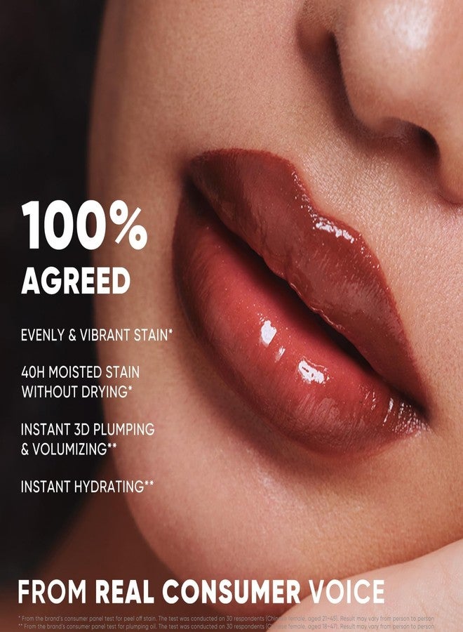 JUDYDOLL Peel Off Stain and Plumping Oil Duo - Long-Lasting Lip Stain with 3D Plumping Gloss, Hydrating and Non-Sticky Formula (#02 Lavender Mist) - Image 5